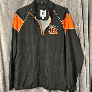 NFL Cincinnati Bengals Football Pullover Windbreaker Men’s Size XXL